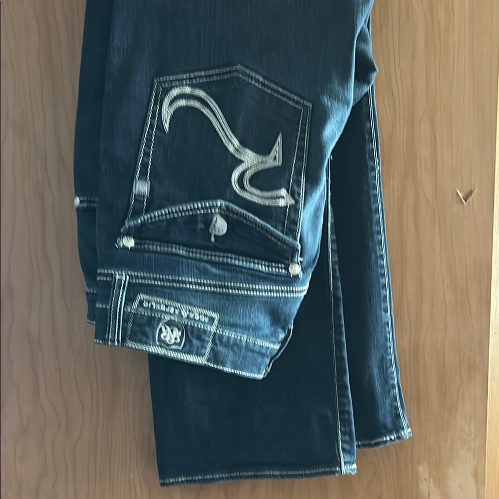 Rock & Republic Slim Straight Jeans - Dark Blue